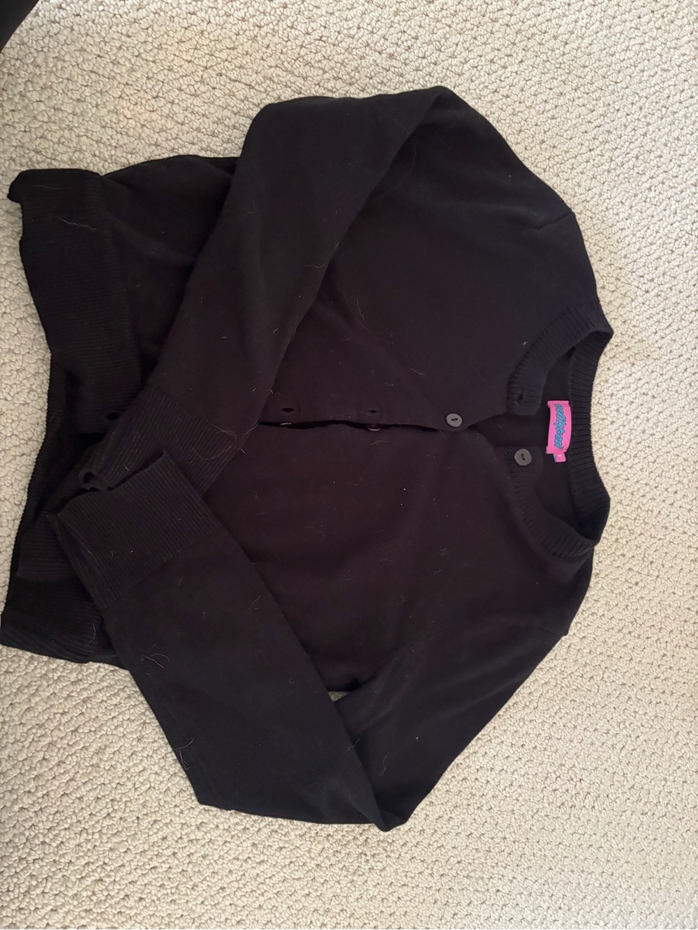 Edikted Black Button-Up Cardigan